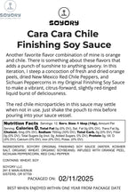 Cara Cara Chile Finishing Soy Sauce - 2025 soyory