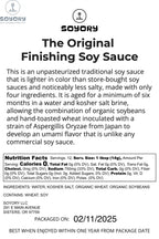 Original Finishing Soy Sauce - 2025 - SoyOry