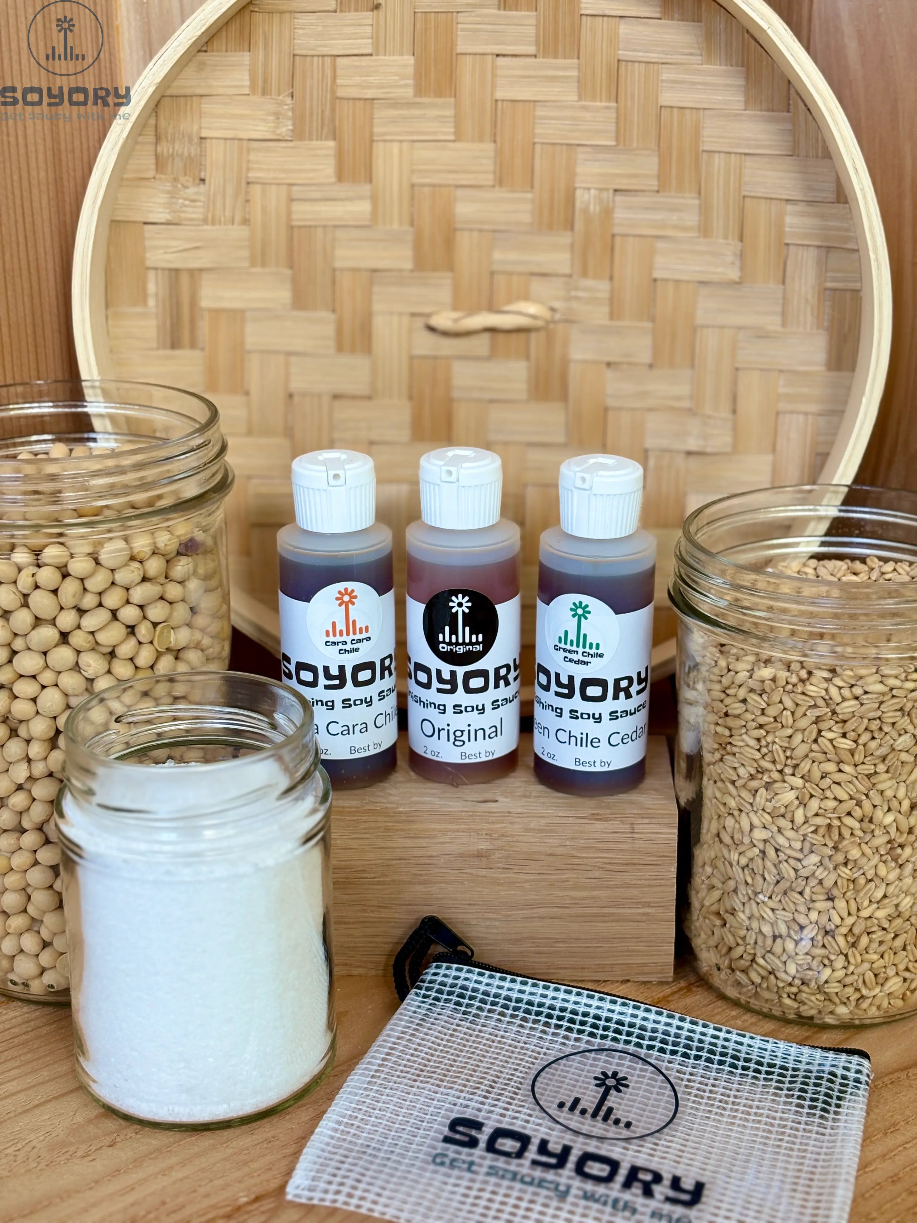 Soy Sauce- Three Flavor Soy Sauce Sample Pack - SoyOry
